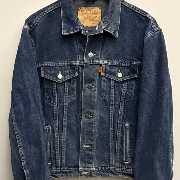 (100)빈티지 리바이스 66902 오렌지탭 3세대 데님 트러커자켓