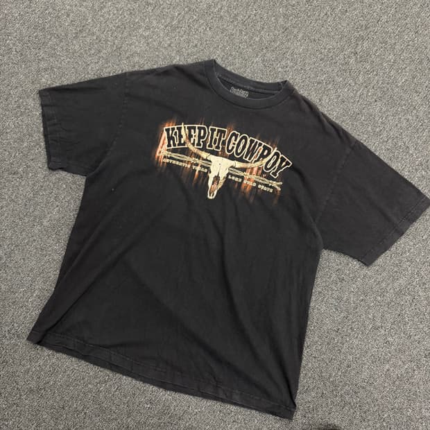 Southern Desing Collective 빈티지 프린팅 반팔티