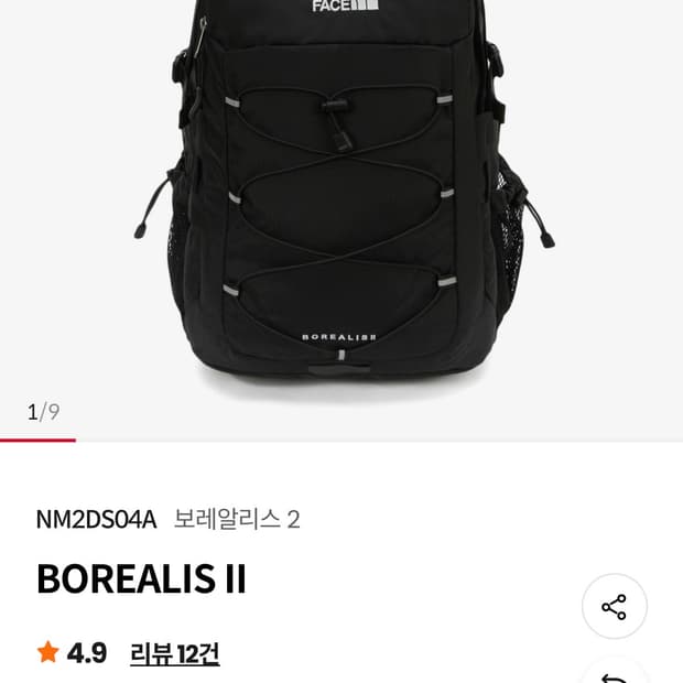 노스페이스 보레알리스2 팝니다