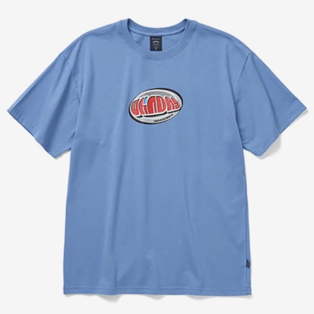 위캔더스 반팔 티셔츠 블루 OVAL LOGO T-SHIRT