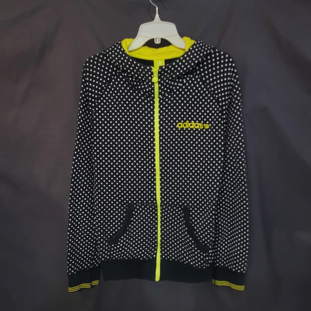아디다스 neo 일본판 도트 땡땡이 후드집업 희귀템 