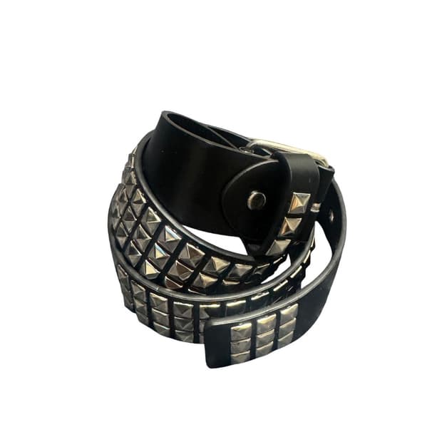 stud leather belt