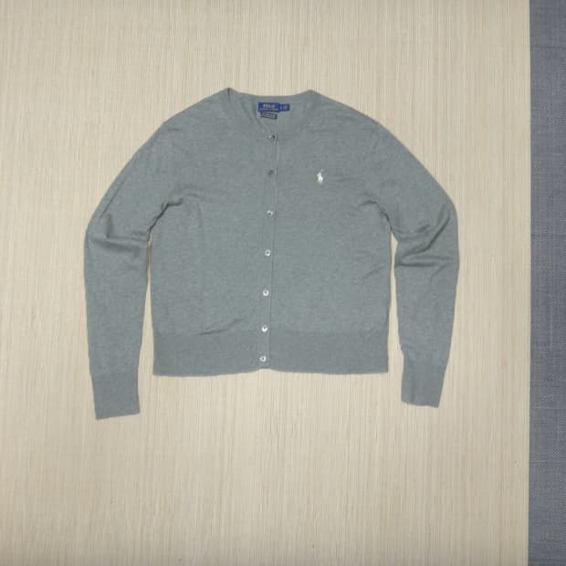 (L) 폴로랄프로렌 여성용 크루넥 니트 가디건