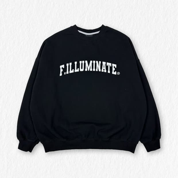 필루미네이트 맨투맨 블랙