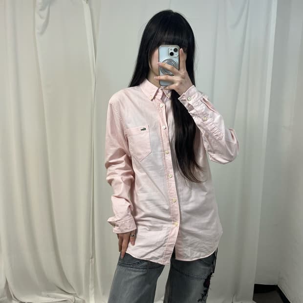 Lacoste pink shirt