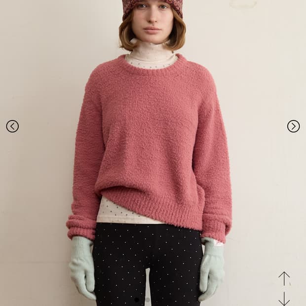 펀프롬펀 플러피 니트 풀오버 모브우드