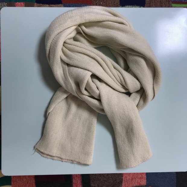 빈티지 아이보리 머플러