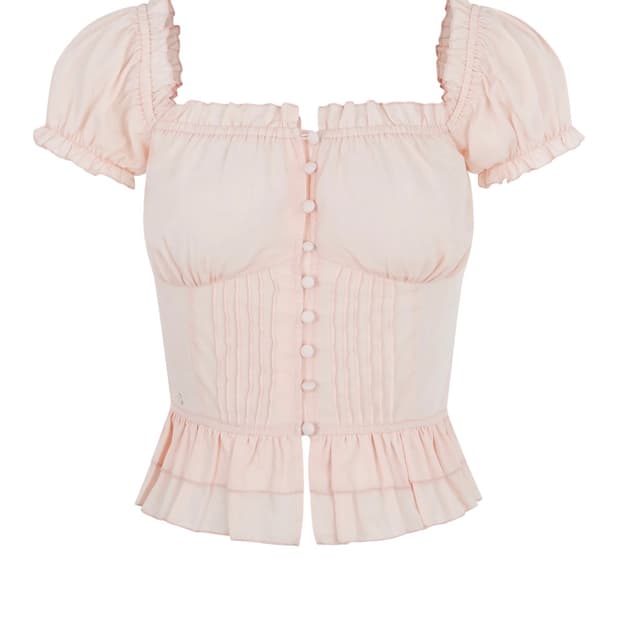 페일제이드 Jully Frill Button BL 핑크