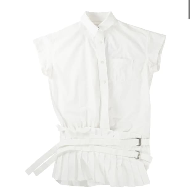 Sacai pleated top 사카이 블라우스