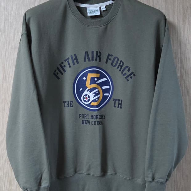(착샷) 유니폼브릿지 5th 에어 포스 맨투맨 스웻 티셔츠 