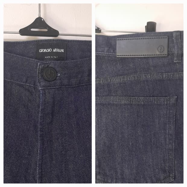 미착용) 조르지오 아르마니 21FW 진청 데님바지  32"~33"