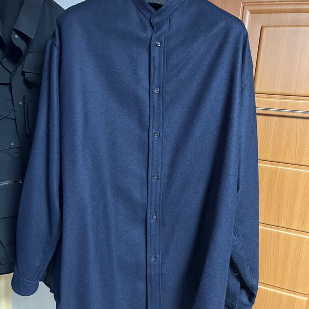 마카웨어 마카 marka 라이트울 차이나넥 셔츠 네이비3