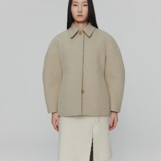 HOURGLASS HALF COAT_BEIGE