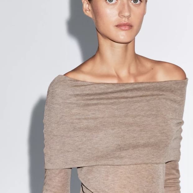 마시모두띠 스트랩리스 긴팔 티셔츠