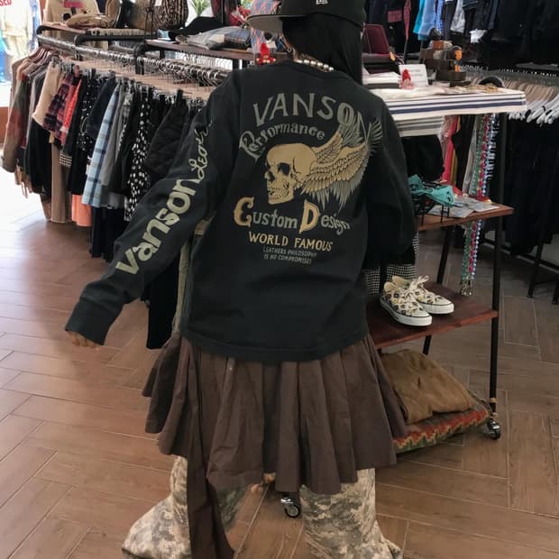 Vanson Skull Printing L/S 