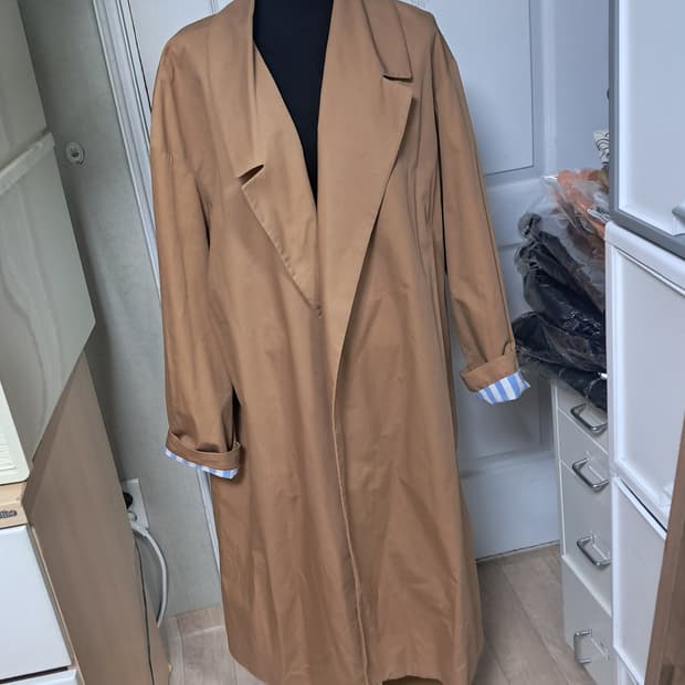 윤혜진쇼핑몰 HAE146 스트라이프 트렌치 코트 Free사이즈