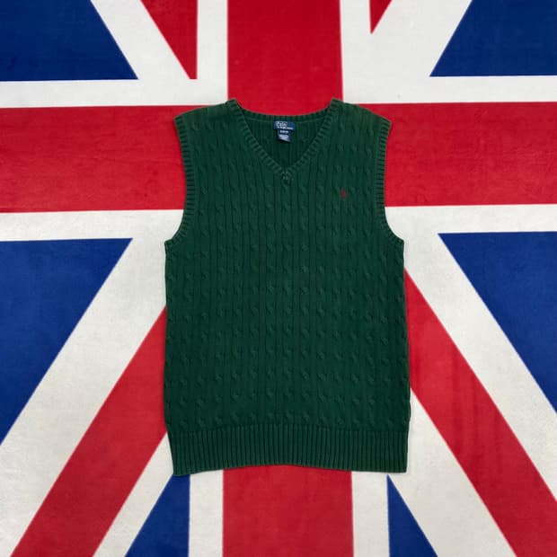 폴로 니트조끼 실측 S