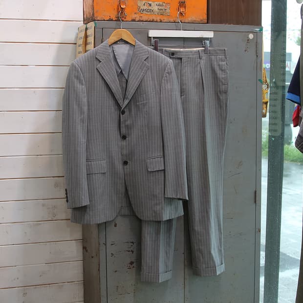 (착용컷) Aquascutum 스트라이프 셋업 (남성용)