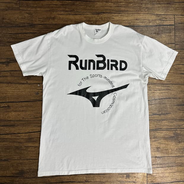 미즈노(Mizuno) 런버드(RunBird) 빅로고 반팔 티셔츠 L
