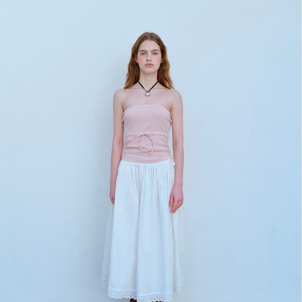 펀프롬펀 와플 튜브탑 피치