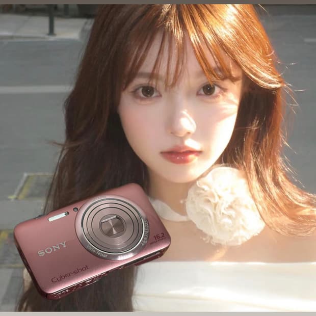 아이들 미연 픽 🩷 펄 핑크 소니 사이버샷 dsc-wx7