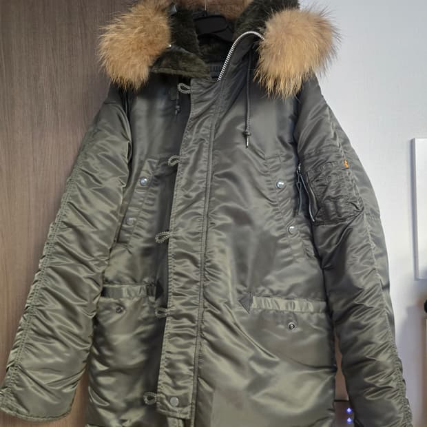 알파인더스트리 N3B 파카 카키 L