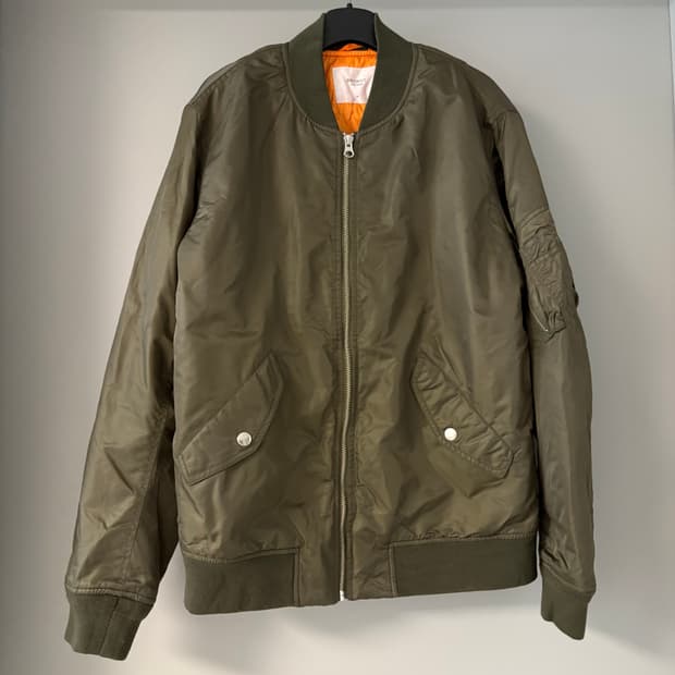 BROWNY VINTAGE khaki ma-1 jacket M