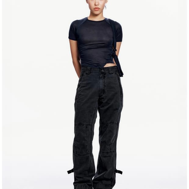 혜인서 Tied Asymmetric T-shirt 2사이즈