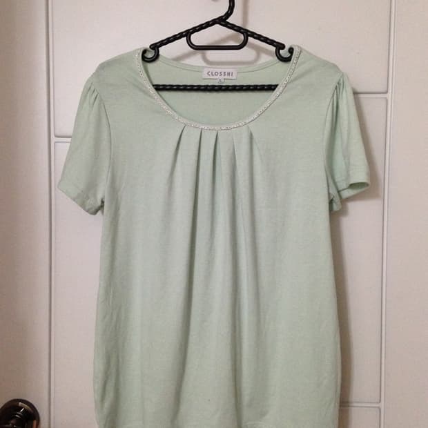 Jp 일본 빈티지 민트 sleeve blouse