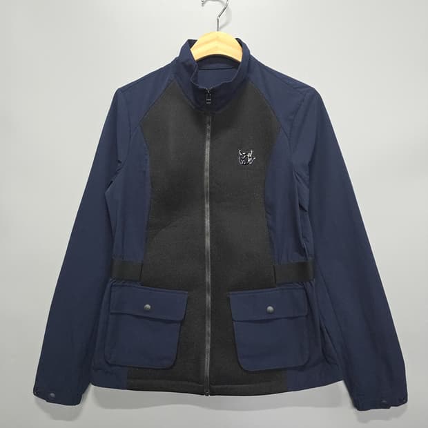 왁(WAAC) 여성 메쉬 배색 집업 자켓 90