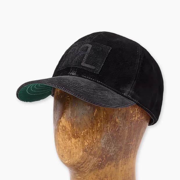 RRL(더블알엘)랜치로고 스웨이드 볼캡