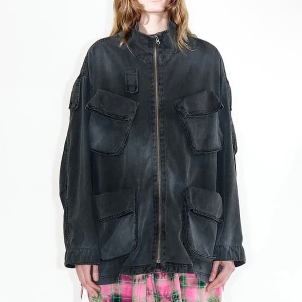 오픈와이와이 카고 포켓 필드 자켓 차콜