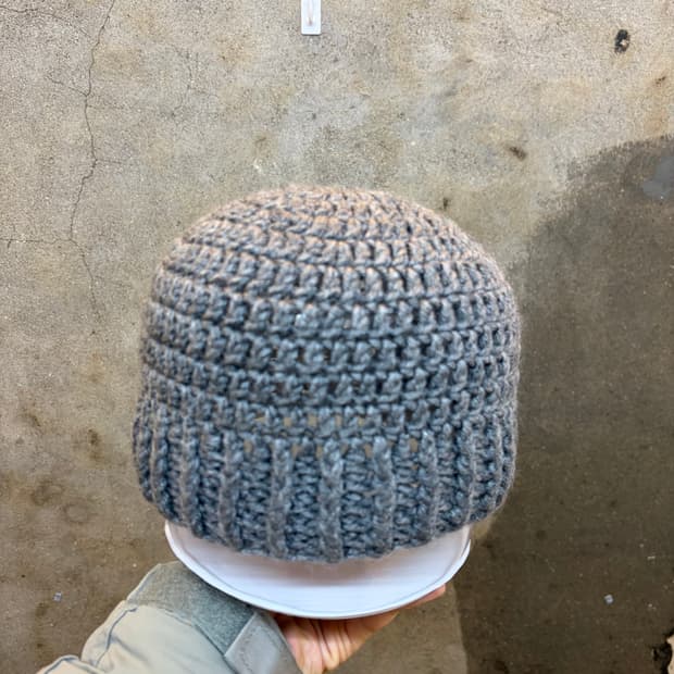 USA 빈티지 무지 니트 비니