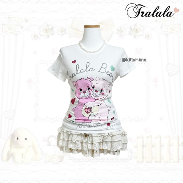 Tralala 트랄라라 헤이세이걀 러블리 베어 딱붙탑 조지후쿠 갸루 히메