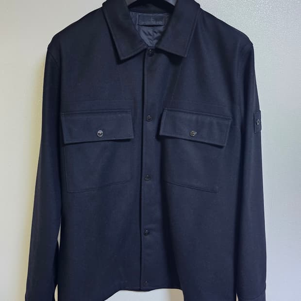 스톤아일랜드 고스트피스 울 오버셔츠