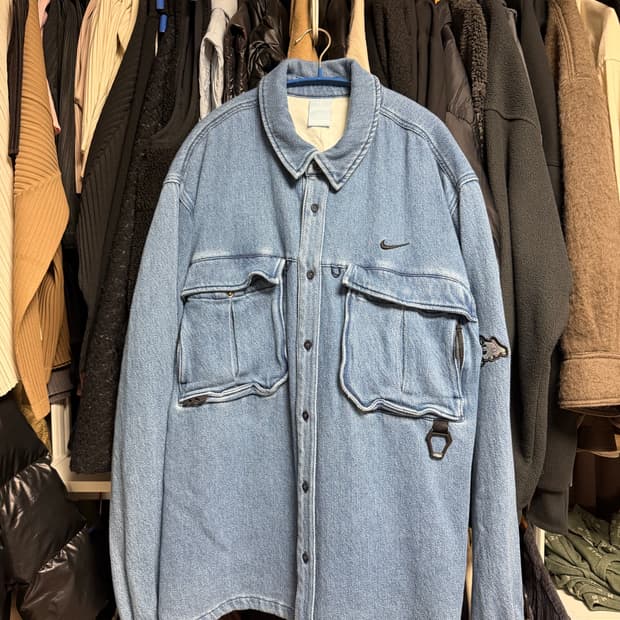 [L] 나이키 x 녹타 데님 셔츠 자켓