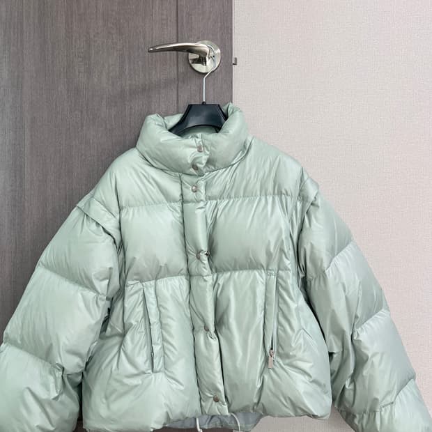 미네랄 투웨이 푸퍼 패딩 민트 M
