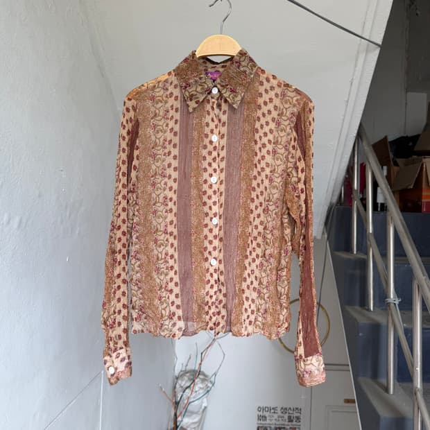 y2k 에스닉 레이어드 거즈 