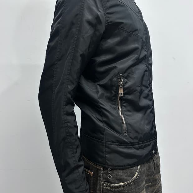 디젤 나일론 바이커 봄버 자켓