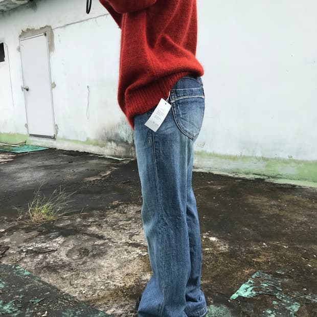 로우라이즈 데님팬츠