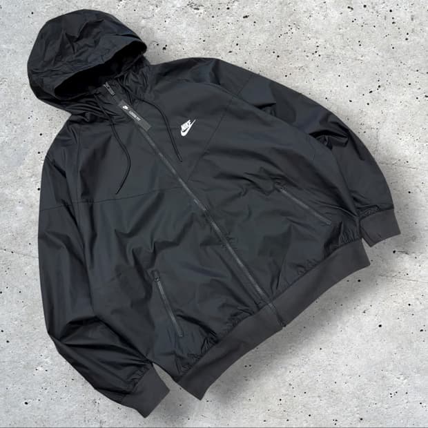 [XL] 나이키 NSW 윈드러너 블랙 바람막이 후드 자켓 B294