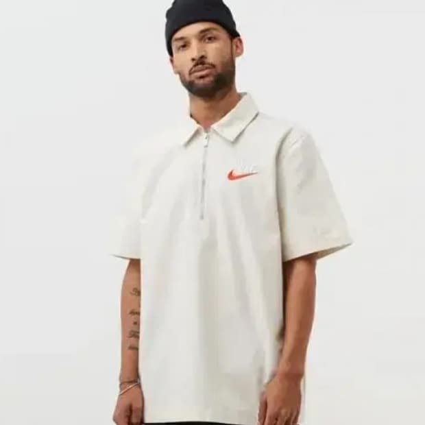 나이키 NSW 트렌드 반집업 오버 셔츠