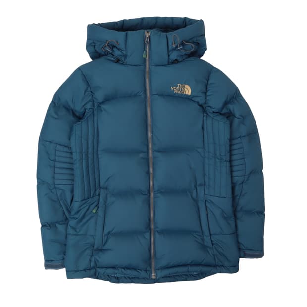 노스페이스 eiger 블루 구스다운 패딩