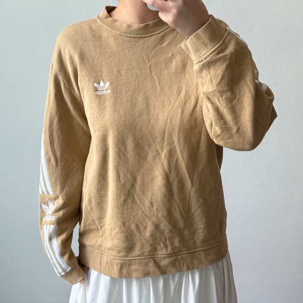 [XL] 아디다스 베이지 맨투맨