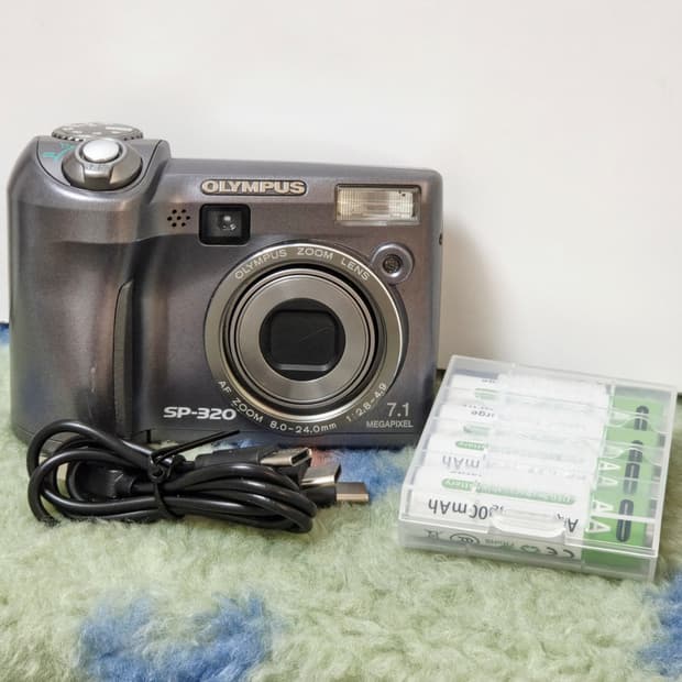 (작례0) 올림푸스 SP-320 디지털카메라 실버 하이엔드