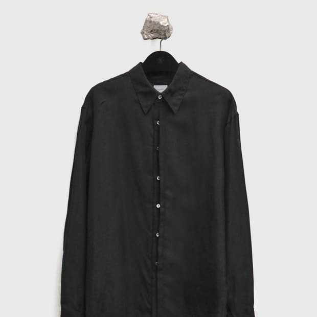 [L] 유스 블라인드 큐프라 셔츠 블랙