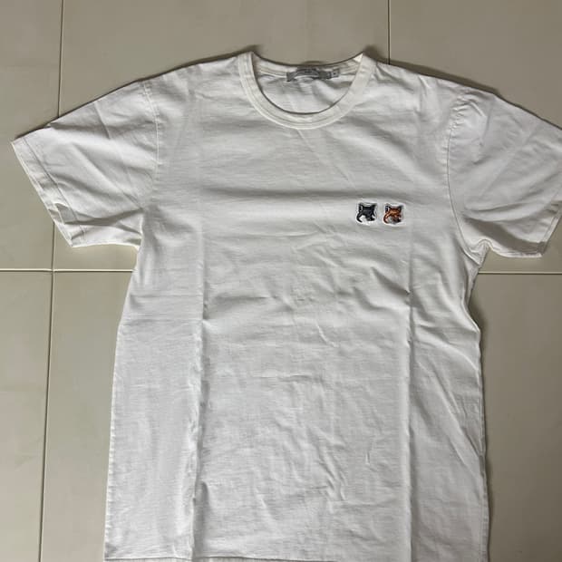 메종 키츠네 더블폭스 반팔 m