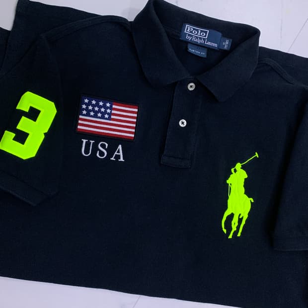폴로 치프키프 빅포니 블랙형광USA