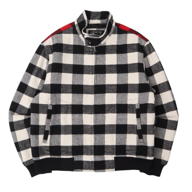 리바이스 타탄 체크 울 자켓
