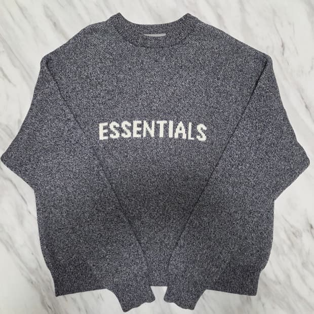 피오갓에센셜 멜란지 그레이 니트